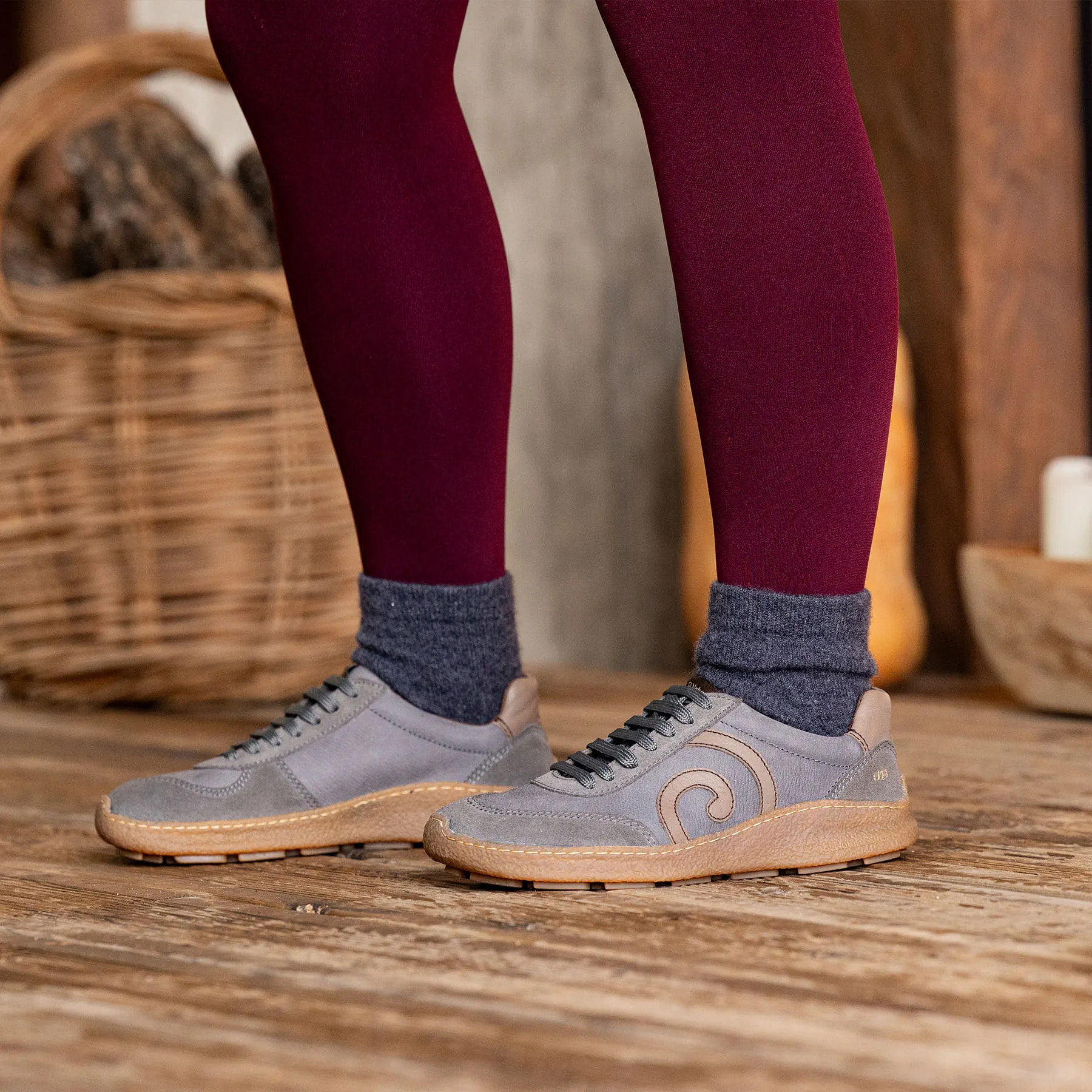 Zapatos N5435 MULTI LEATHER GREY/OROEL color Grey