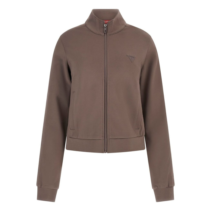 Sweat zippé Audrey - taupe