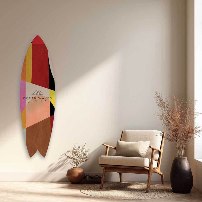 Planche de surf décorative Pop Color Tableau alu Dibond