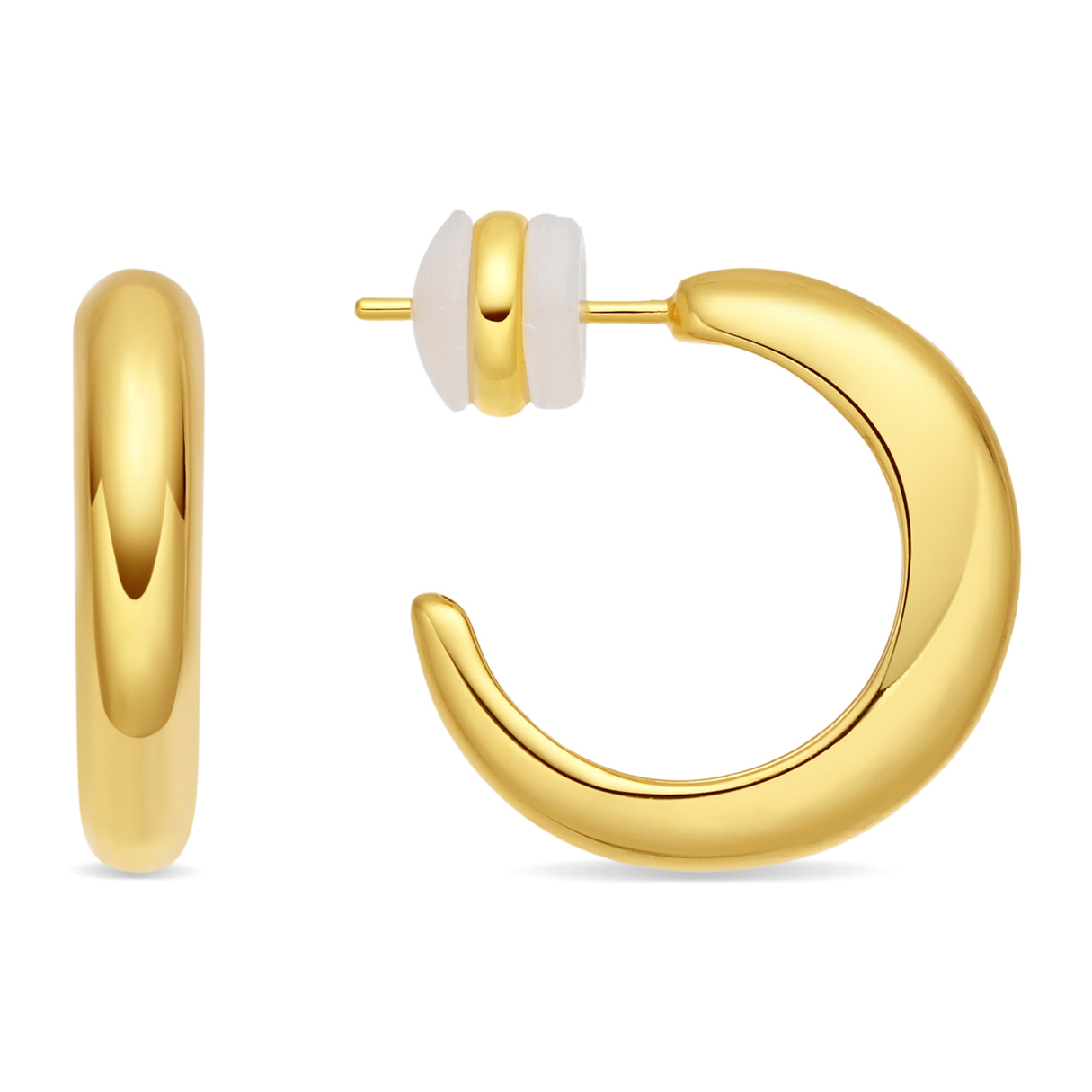 Pendientes Reya acabado oro amarillo 18k