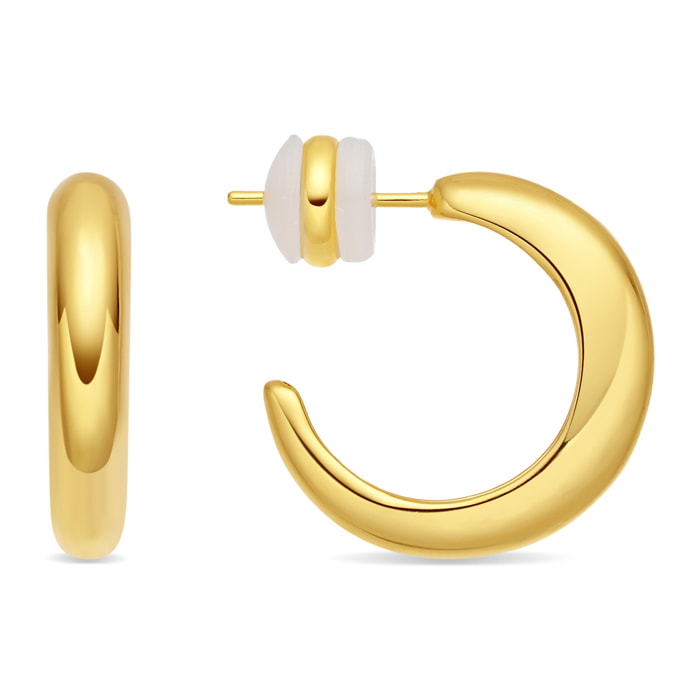 Pendientes Reya acabado oro amarillo 18k