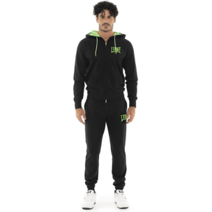 Tuta da uomo in cotone non garzato con cappuccio Leone Boxing legend