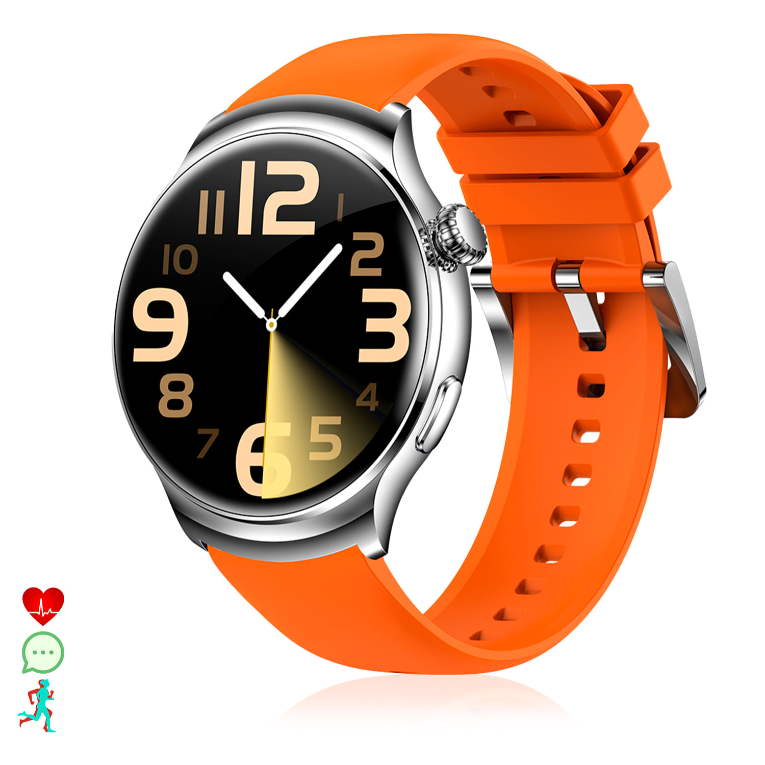 Smartwatch Z93 Pro con display AMOLED, monitoraggio della salute, modalità sportive, temperatura corporea e chiamate bluetooth.