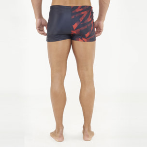 Costume boxer da nuoto HALLEK nero rosso