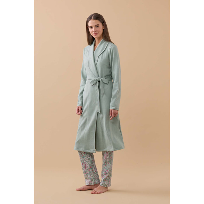 VESTAGLIA DONNA MATELASSE' VERDE Noidinotte