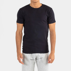 Conjunto deportivo corto hombre marino - gris