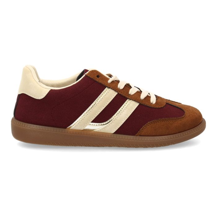 Zapatillas deportivas mujer casual efecto ante con cordones