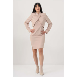 Kocca - Giacca cropped asimmetrica Donna, Tinta unita, Girocollo