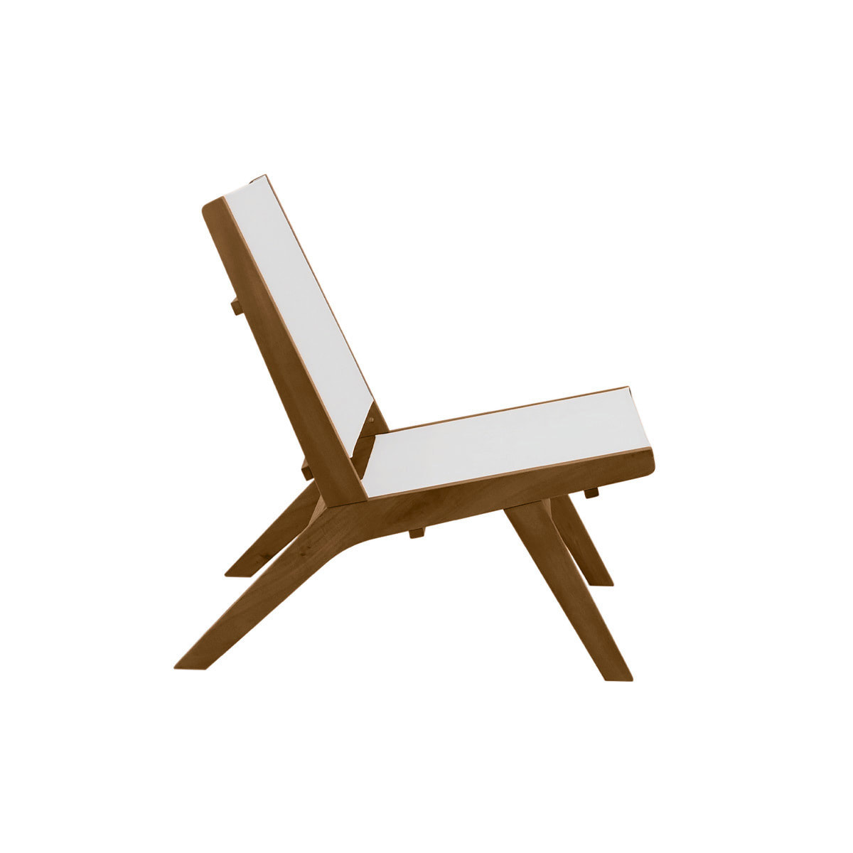 Fauteuil lounge de jardin en bois massif MALIBU