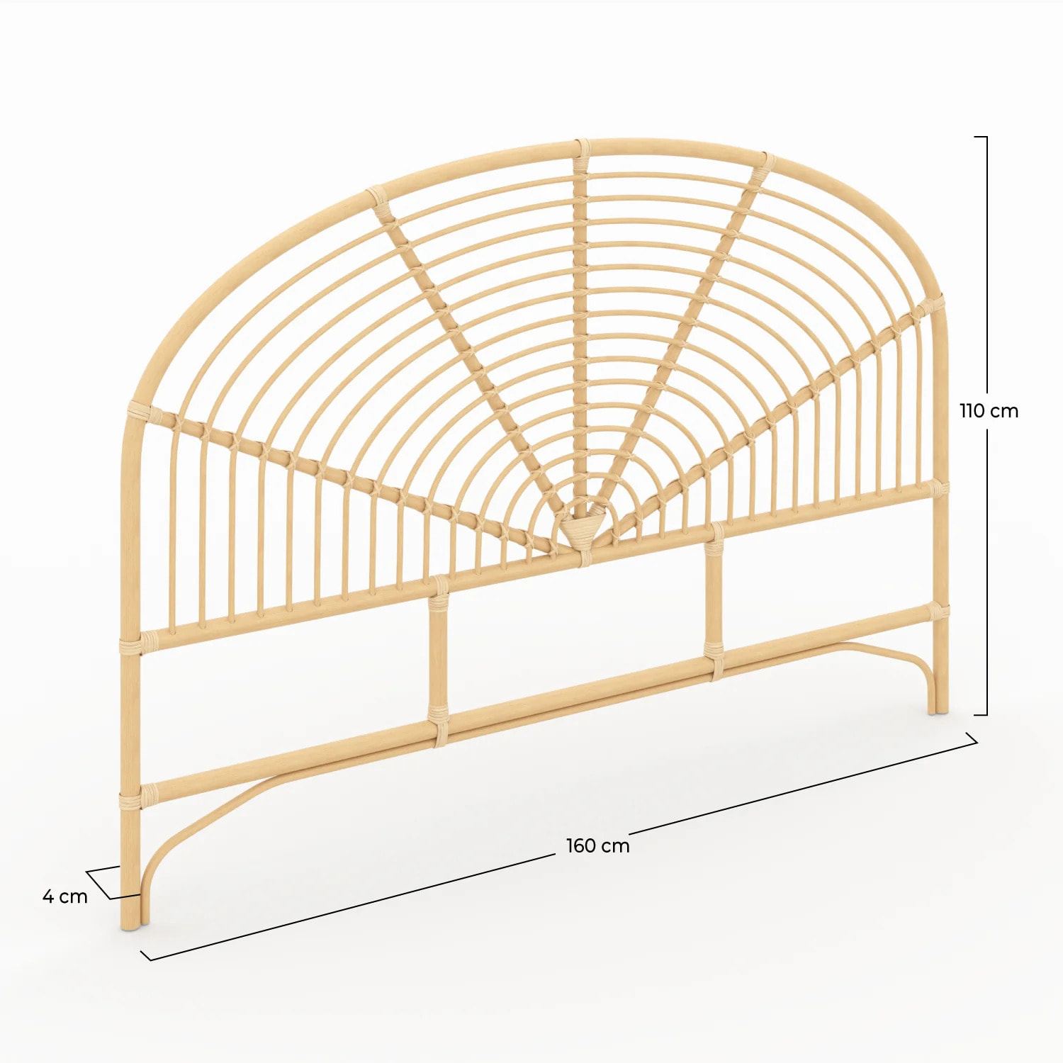 Tête de lit en rotin 160 cm - Séléna