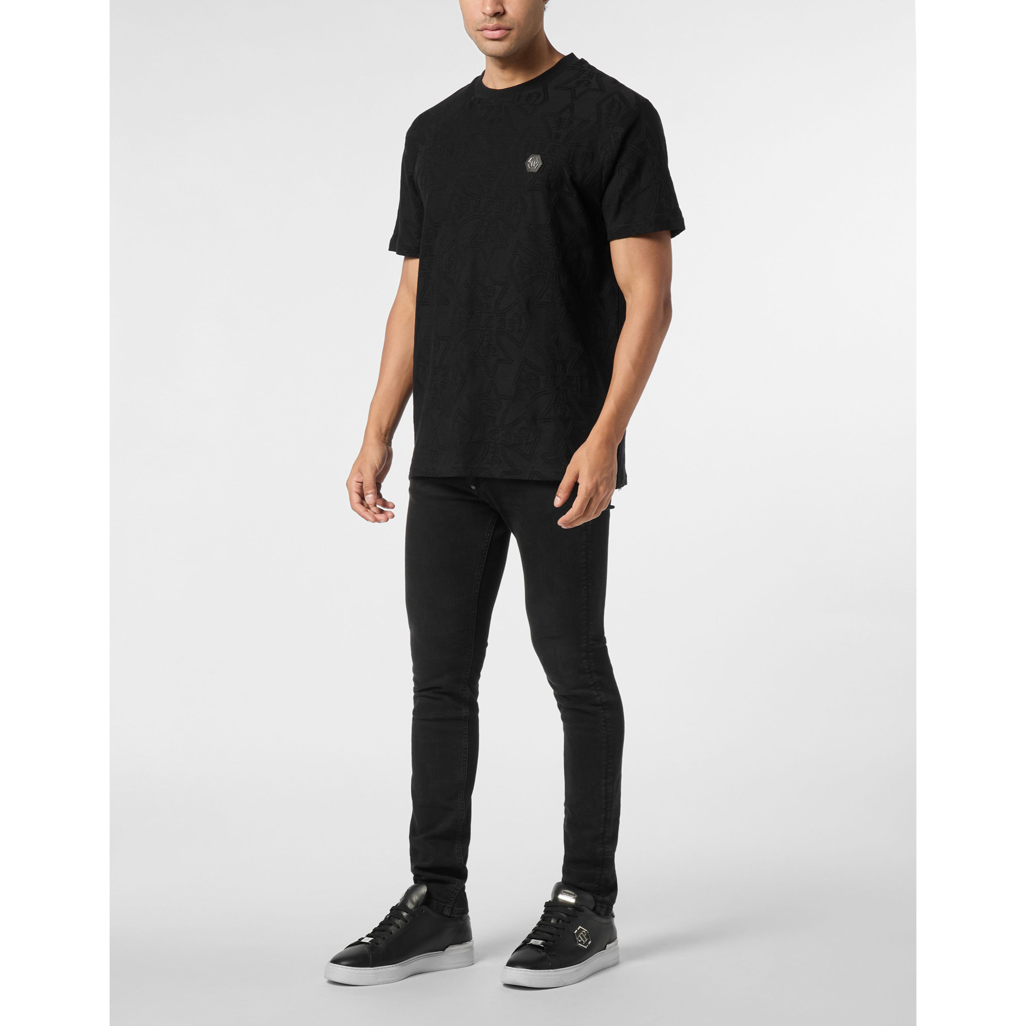 PHILIPP PLEIN T-Shirt Round Neck Ss CREST