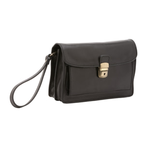 Borsa a mano  da uomo In Vera pelle Made in Italy 24x17x8 cm