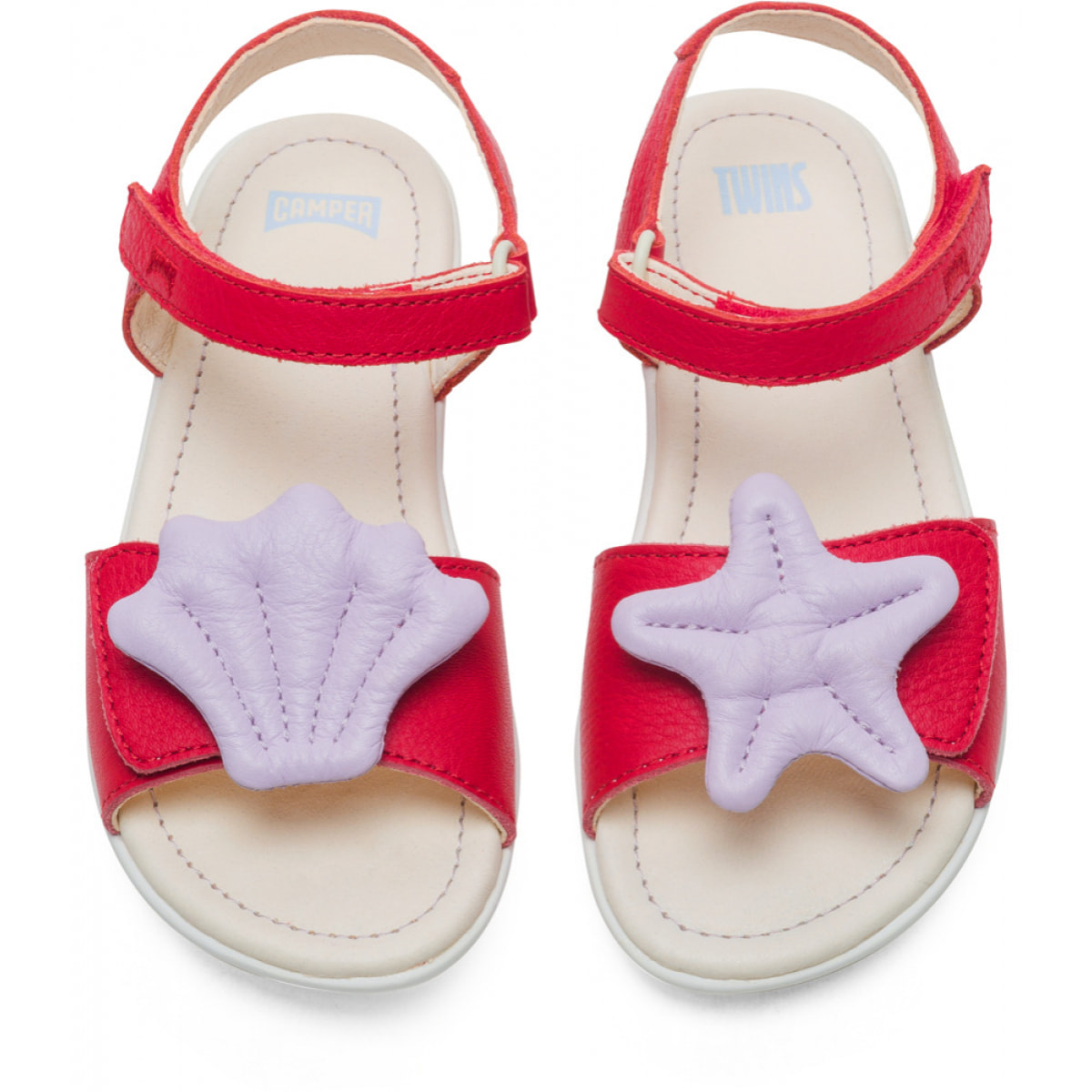 CAMPER Right - Sandalias Niña Rojo