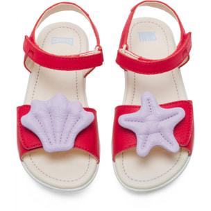 CAMPER Right - Sandalias Niña Rojo