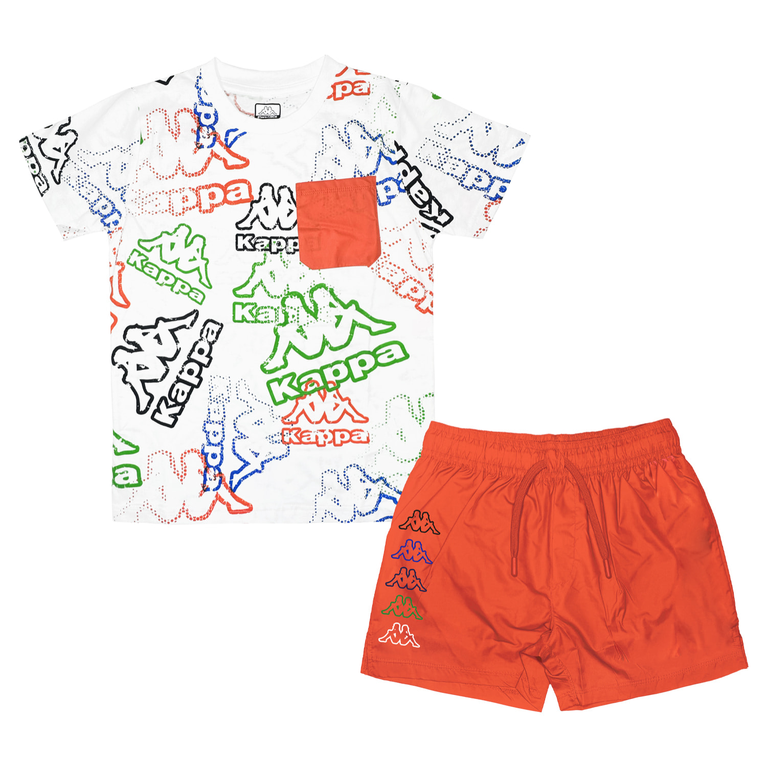 Completo Mare Beachwear Costume Corto Ragazzo KAPPA 8 / 16 Anni