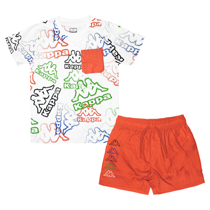 Completo Mare Beachwear Costume Corto Ragazzo KAPPA 8 / 16 Anni