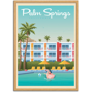 Affiche - Palm Springs Version 2 - Olahoop Travel Posters