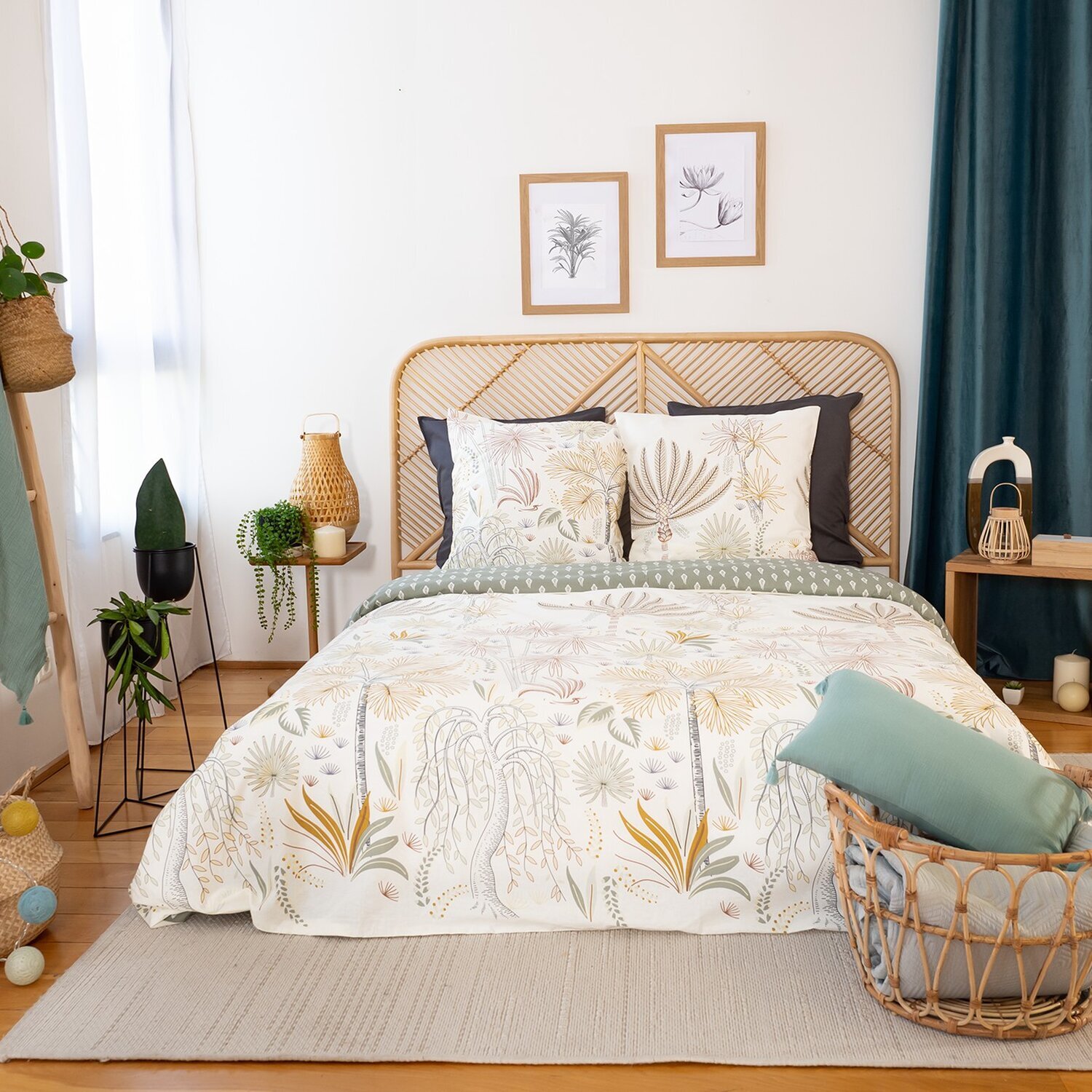 Parure Housse De Couette 3pcs 100% coton 57fils Tinguelie