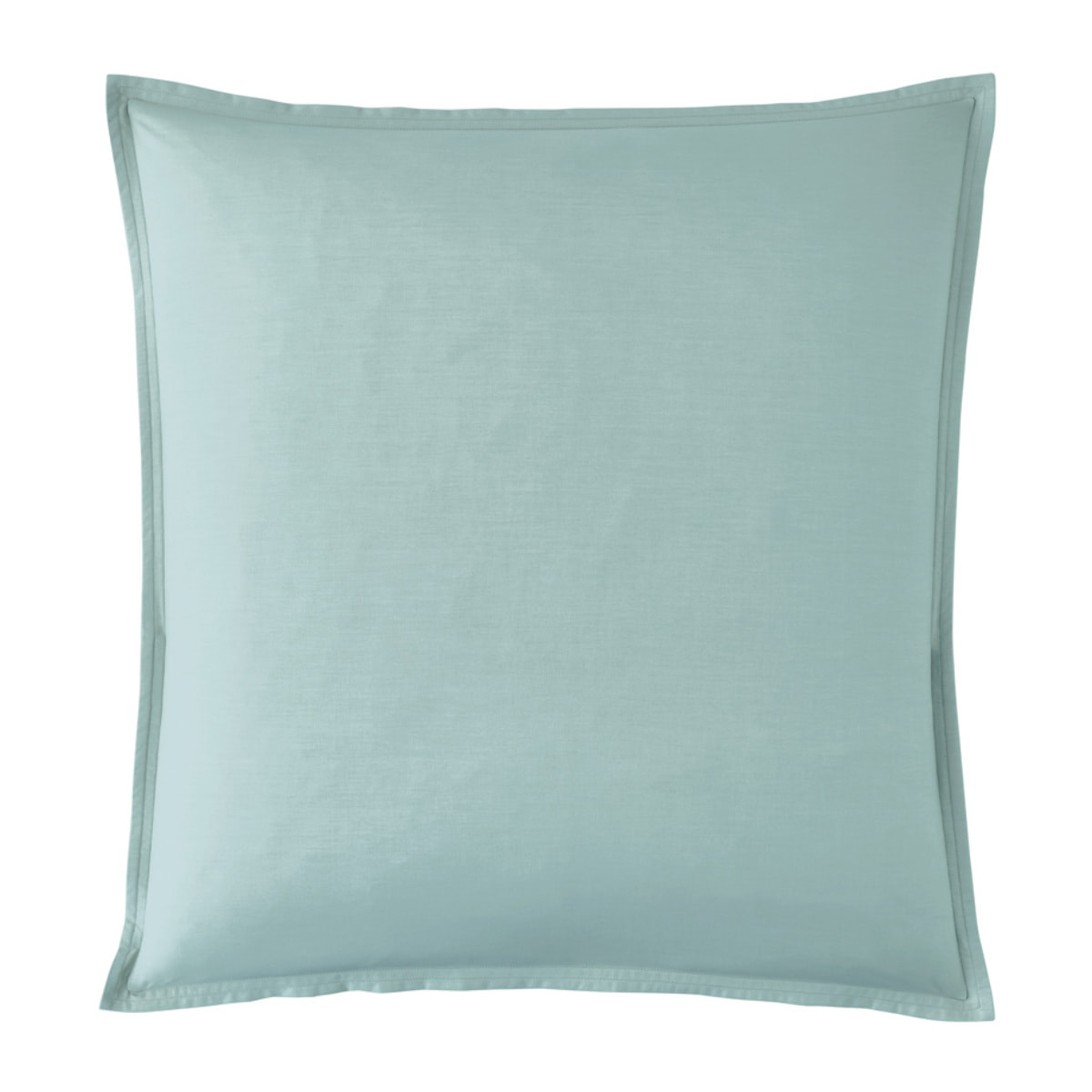 Taie d'oreiller unie en percale de coton, PREMIÈRE, Bleu Archipel