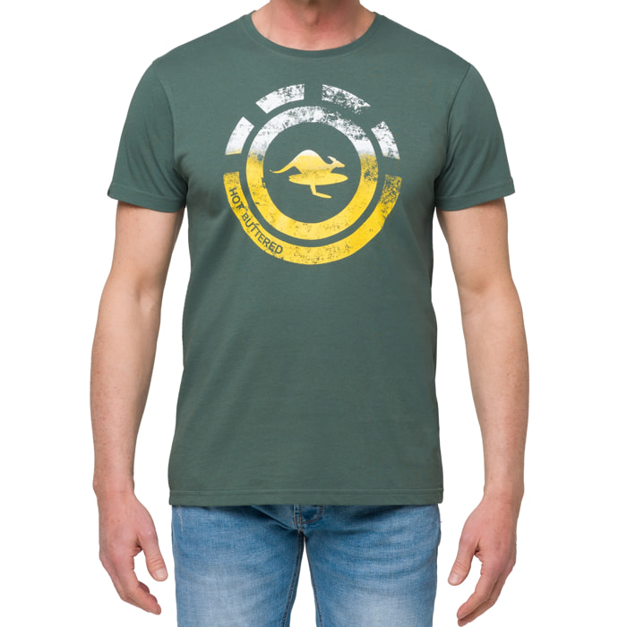 Camiseta de algodón 150 gr Hot Buttered NAHUA Verde Claro