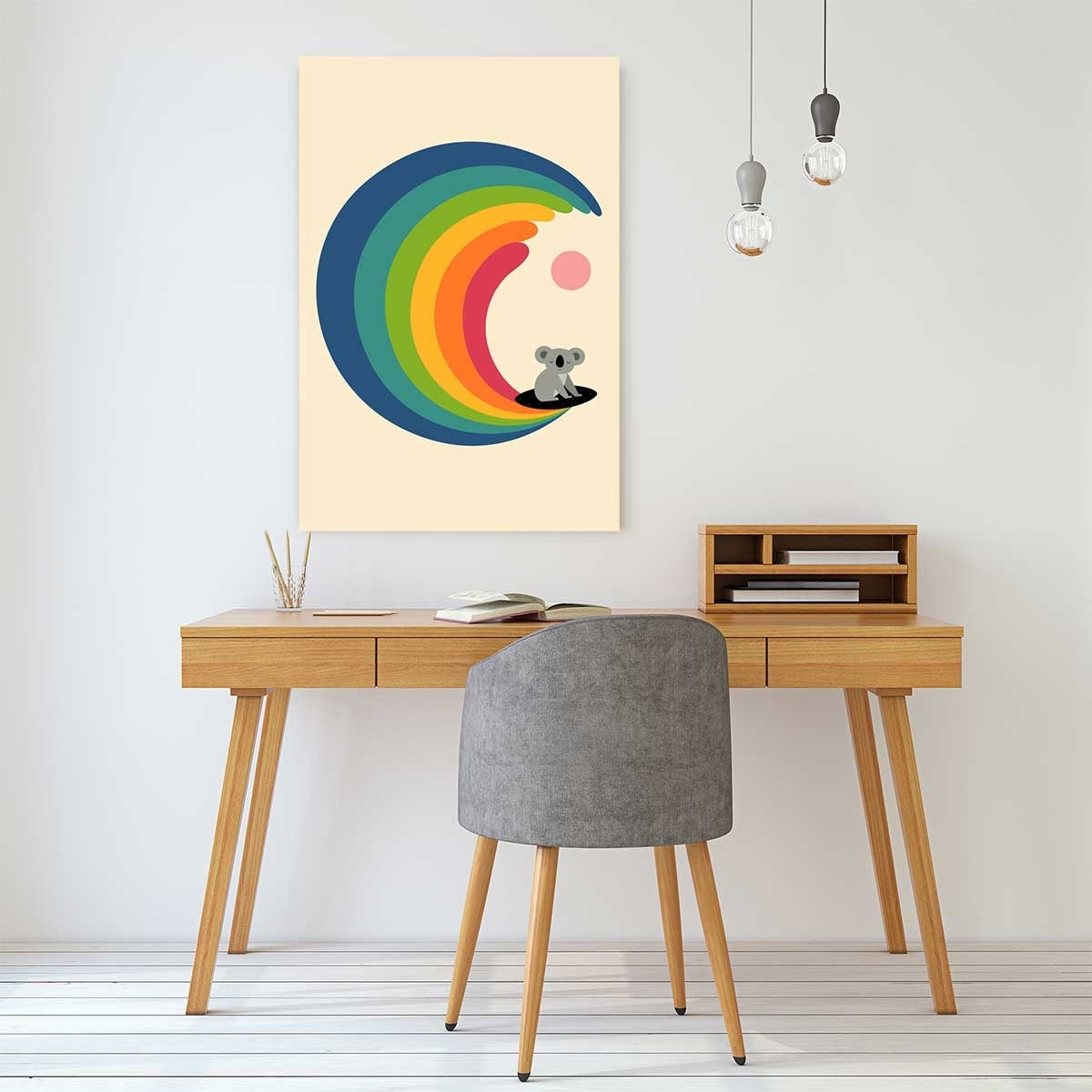 Tableau surf and koala Toile imprimée