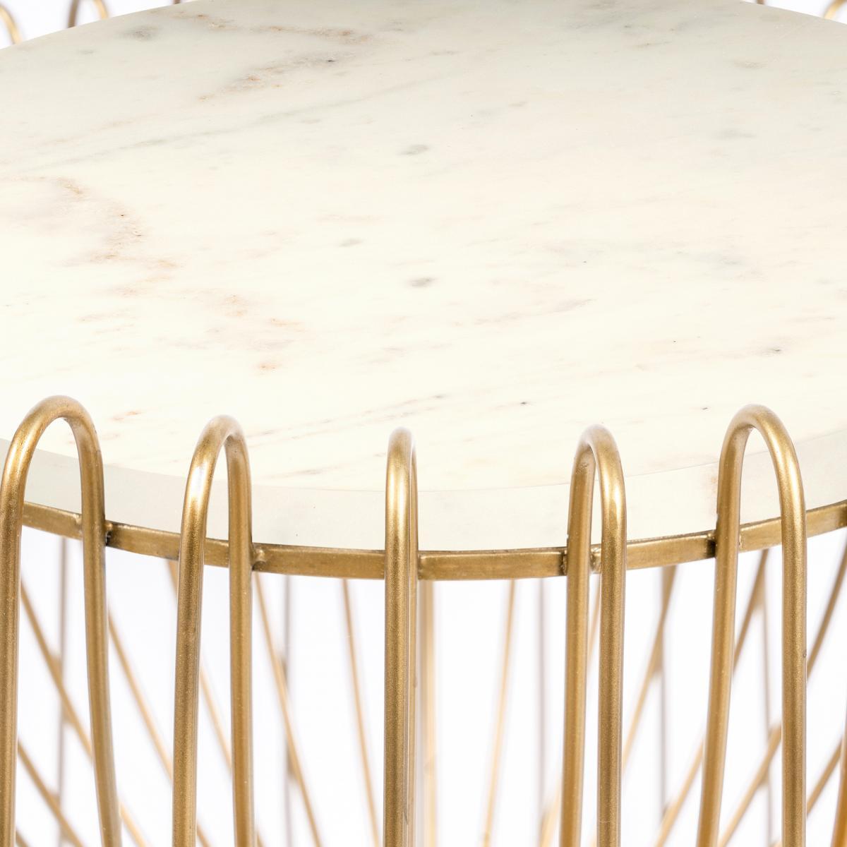 Table basse KILA Fait à la main en Marbre