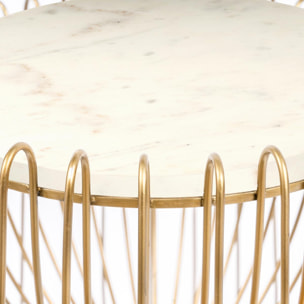 Table basse KILA Fait à la main en Marbre