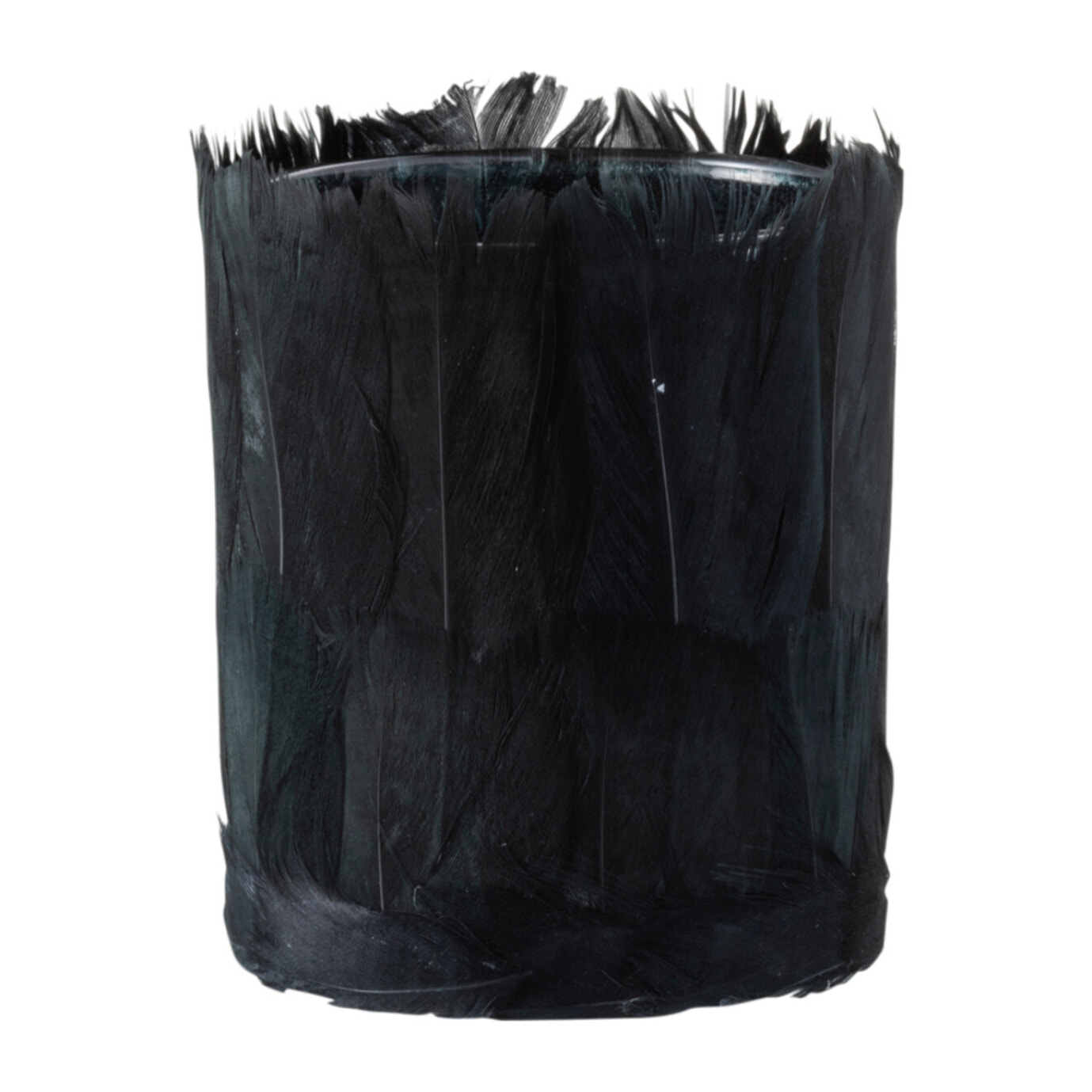 J-Line photophore Plumes - verre - noir - small - 4 pcs