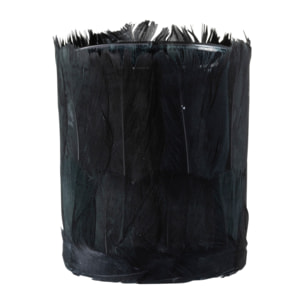 J-Line photophore Plumes - verre - noir - small - 4 pcs