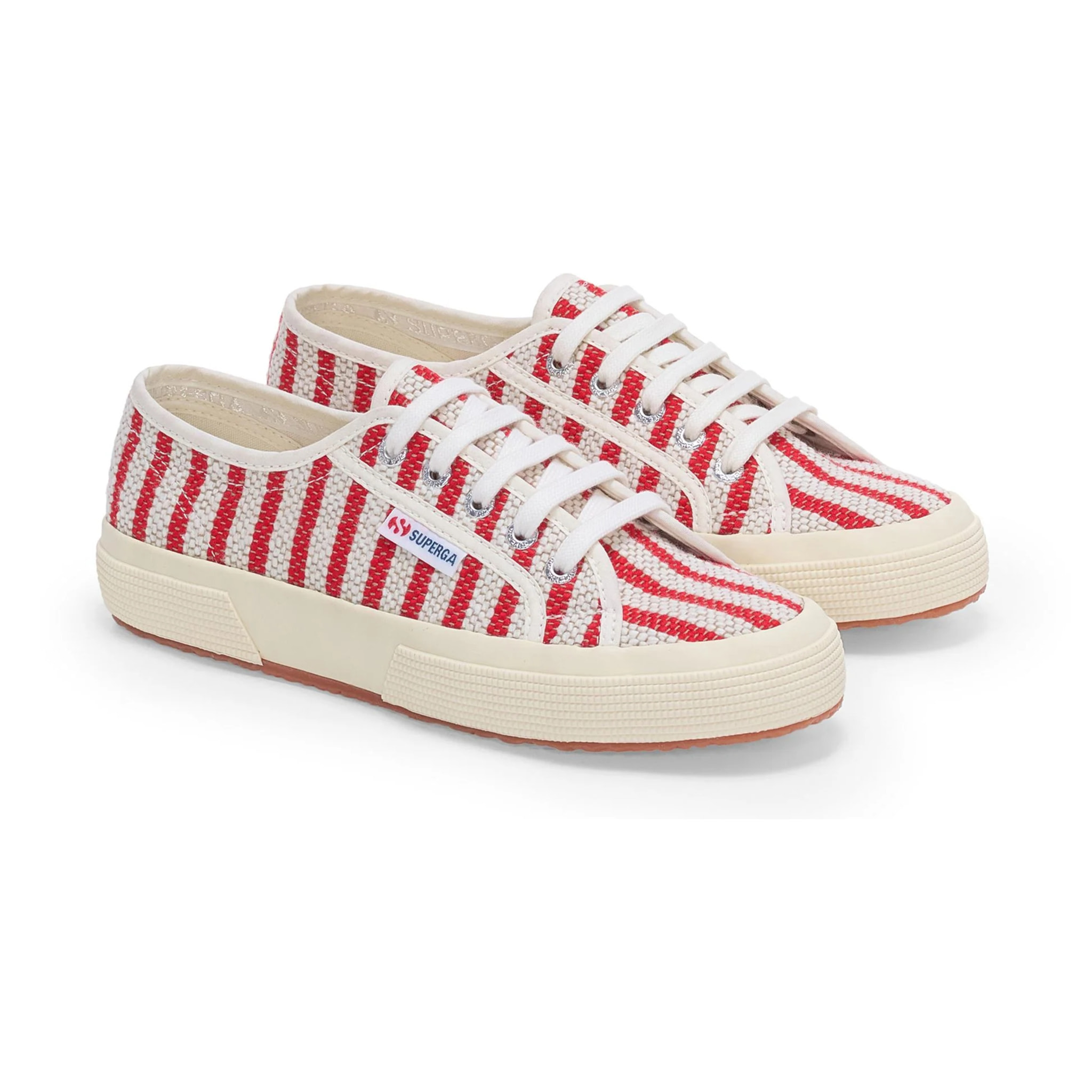 Superga - Unisex Rojo - 2750 COTTON STRIPES