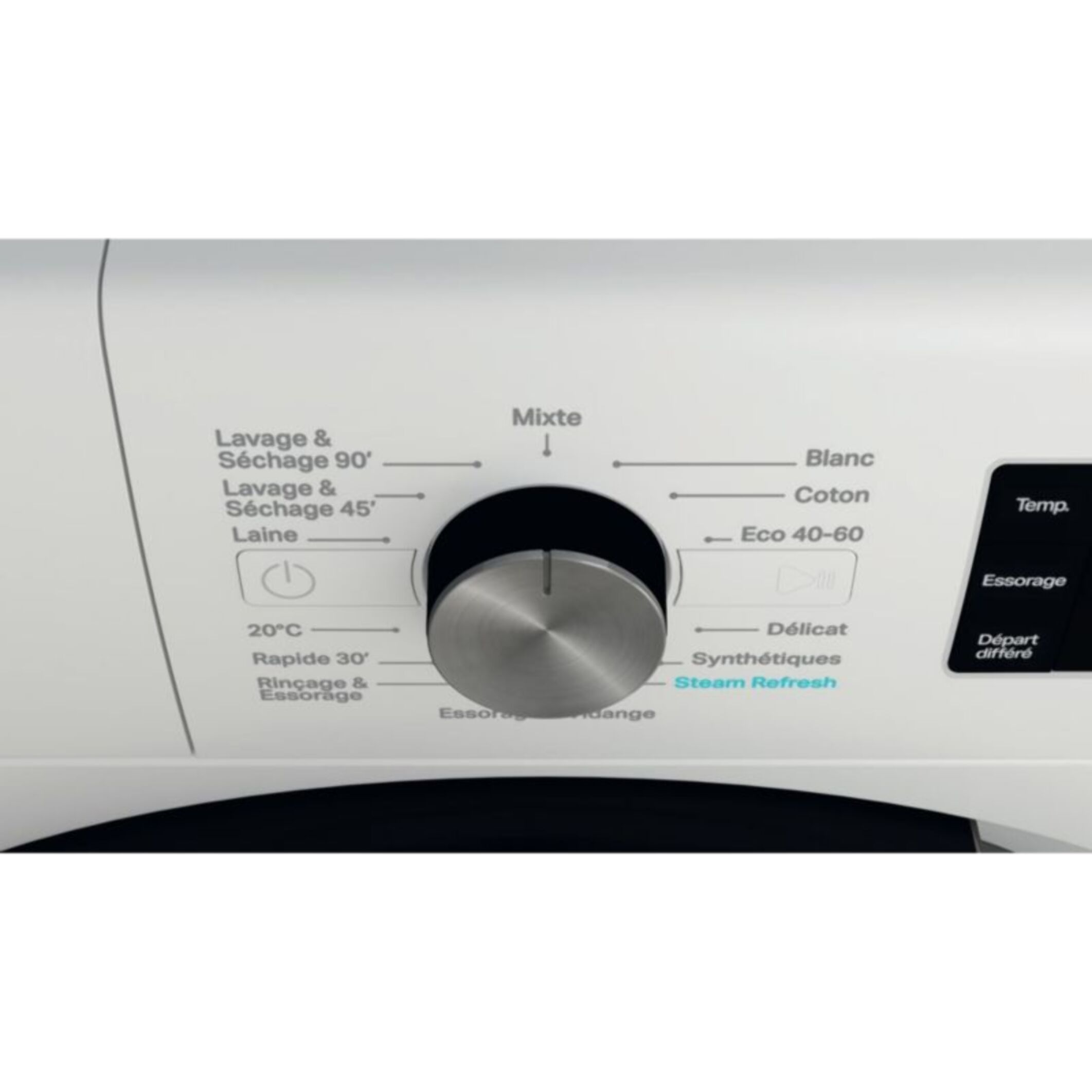 Lave linge séchant hublot WHIRLPOOL FFWDB864489BVFR