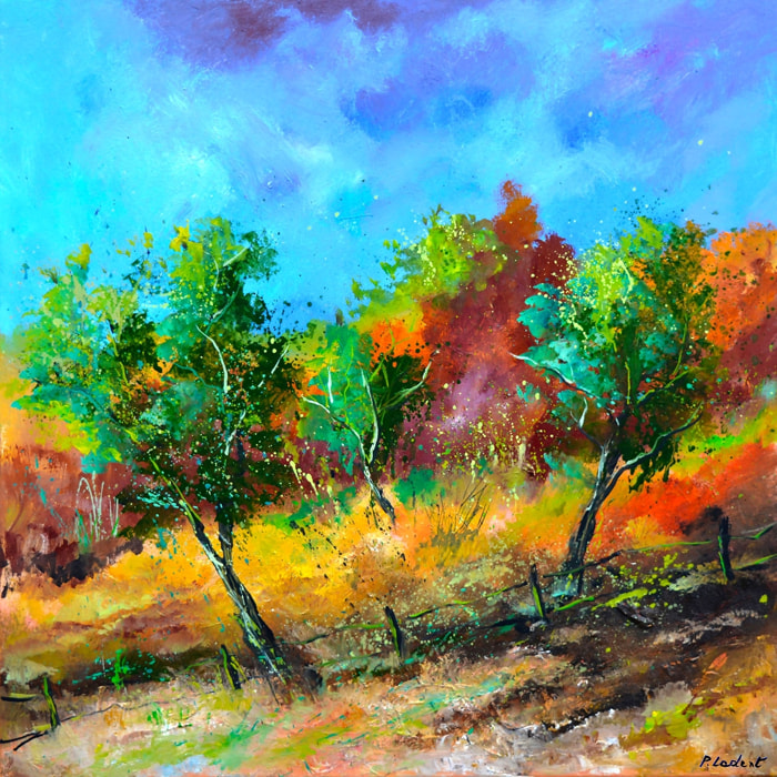 Tableau paysage trio vert Tableau alu Dibond