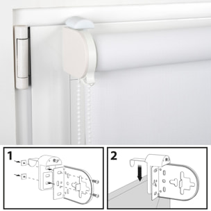 Store enrouleur SCREEN PRO Solaire sans perçage Blanc neige