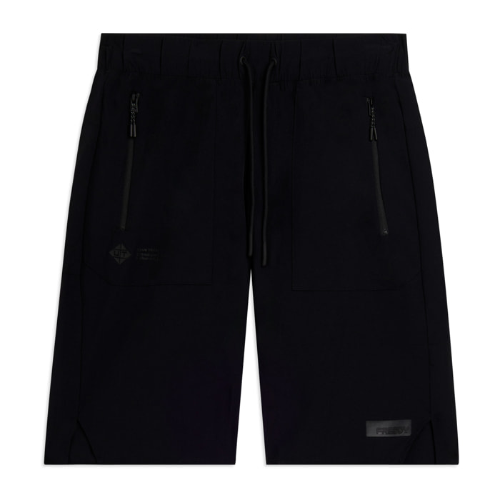 Bermuda Regular Nylon Rip-Stop con Tasche Zip