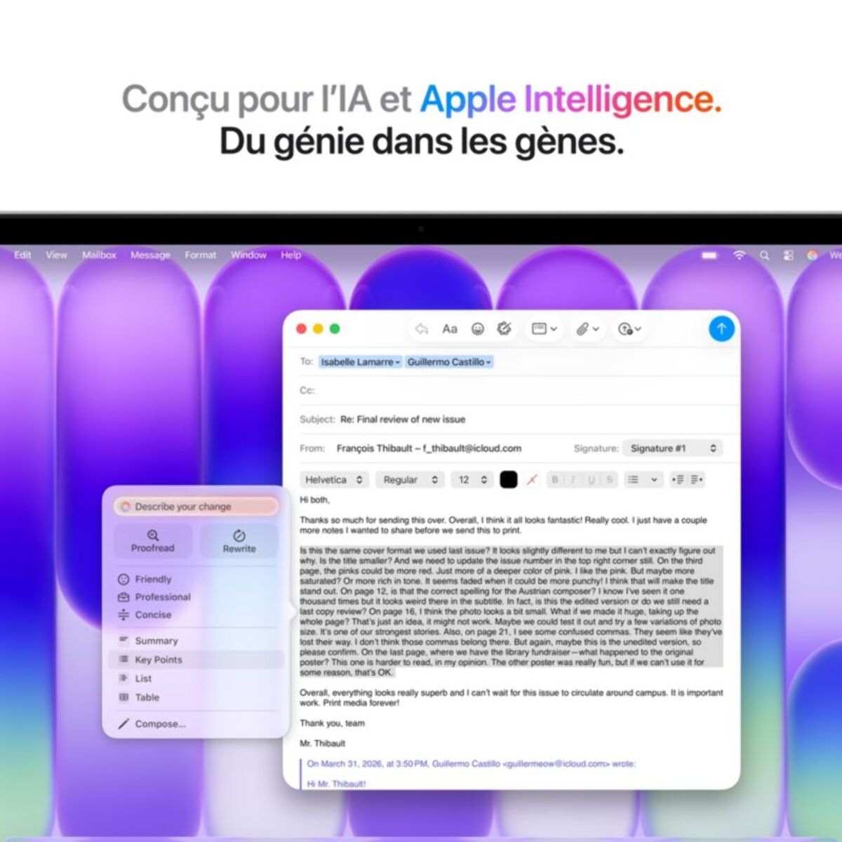 Ordinateur Apple MACBOOK Neo Puce A18 Pro CPU 6 / GPU 5 coeurs Mémoire RAM 8Go Stockage 256Go SSD Argent