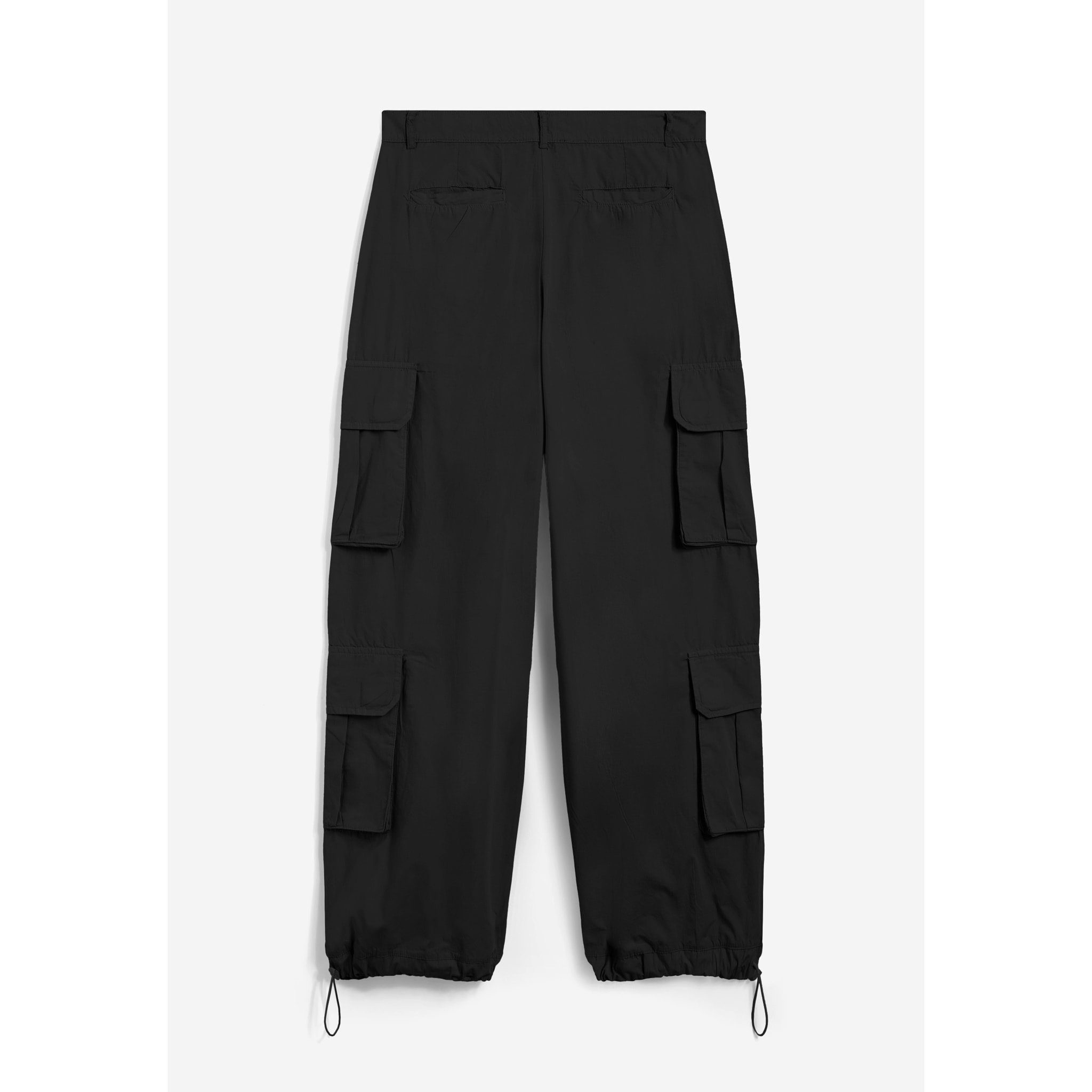 Pantaloni cargo baggy fit in popeline con quattro tasconi