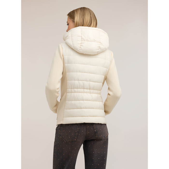 Motivi - Piumino lightweight con cappuccio - Bianco