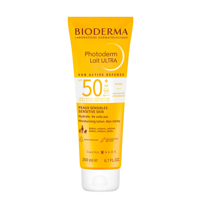 Photoderm - Lait Hydratant Ultra - Peaux Sensibles - SPF50+ 200 ml