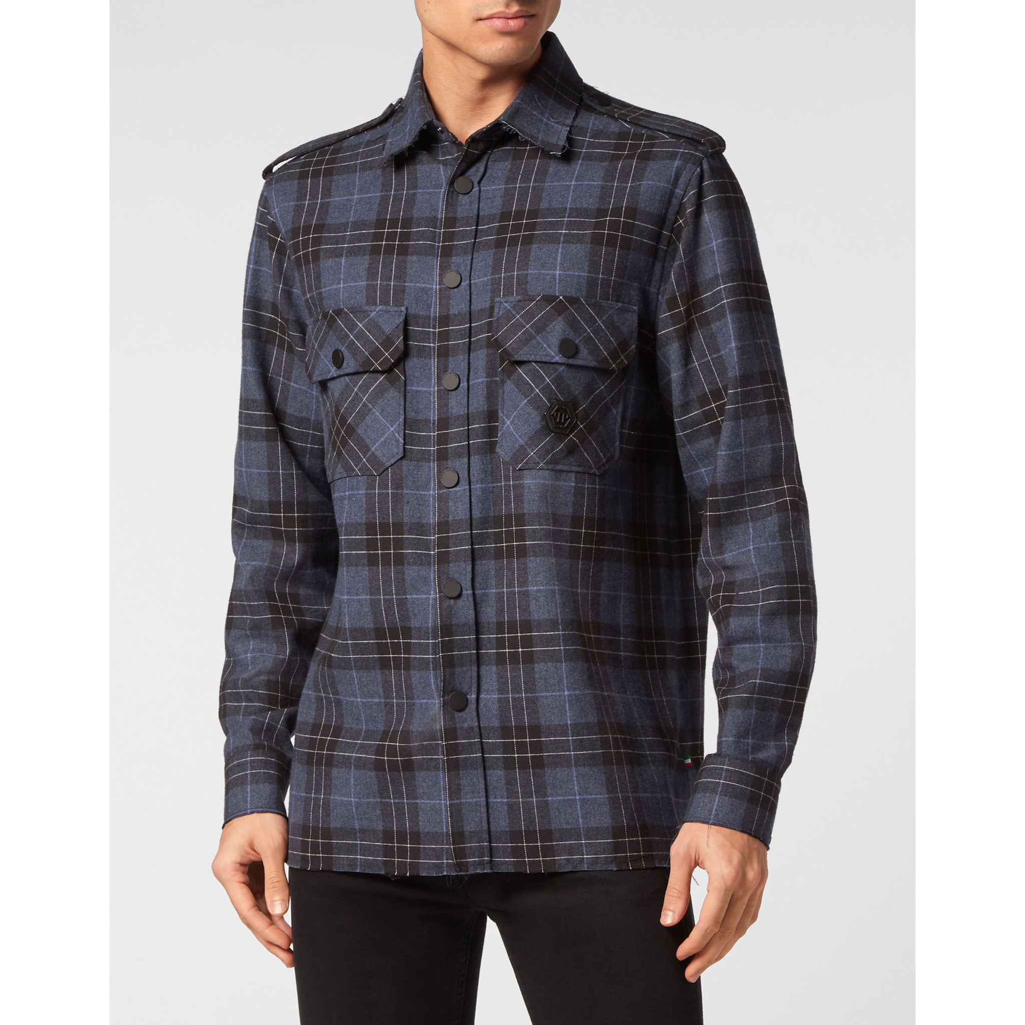 PHILIPP PLEIN Camisa Oversize Fit SKULL&BONES