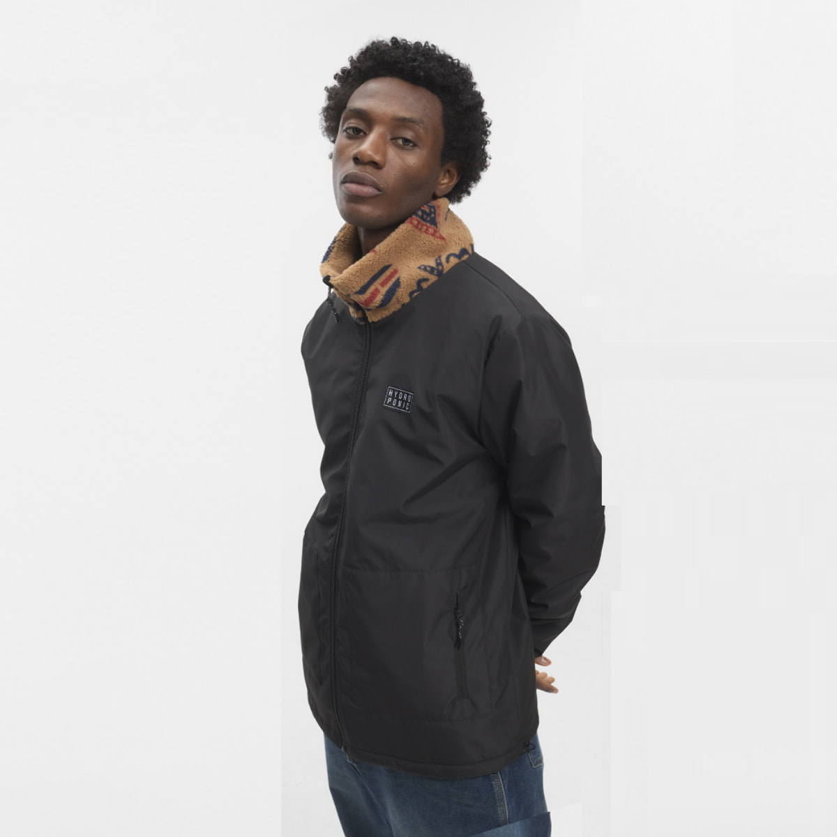 Chaqueta reversible de cuello alto Hydroponic