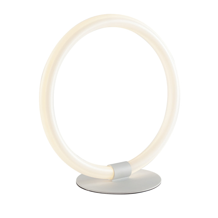 Lampada da lettura HALO bianca in metallo con diffusore in acrilico 20 W 4000 K (luce naturale)