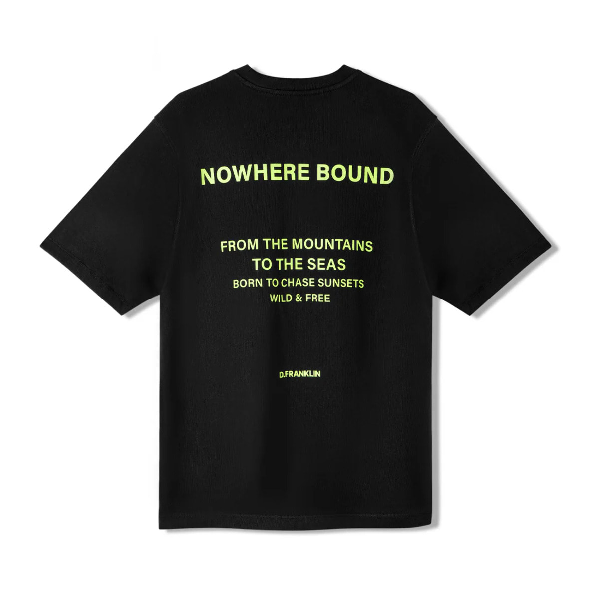 Camiseta de Hombre Nowhere Bound Negro / Lima D.Franklin