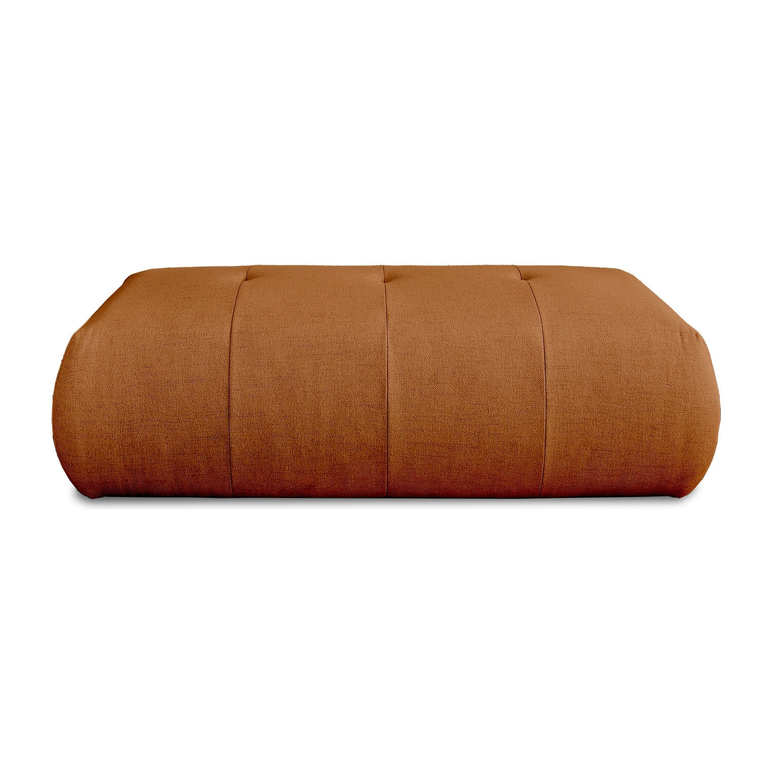 Onyx - pouf modulable - en tissu - Rouille