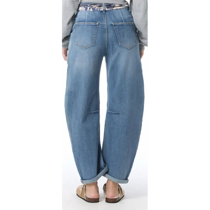 Jeans - modello baggy - blu denim