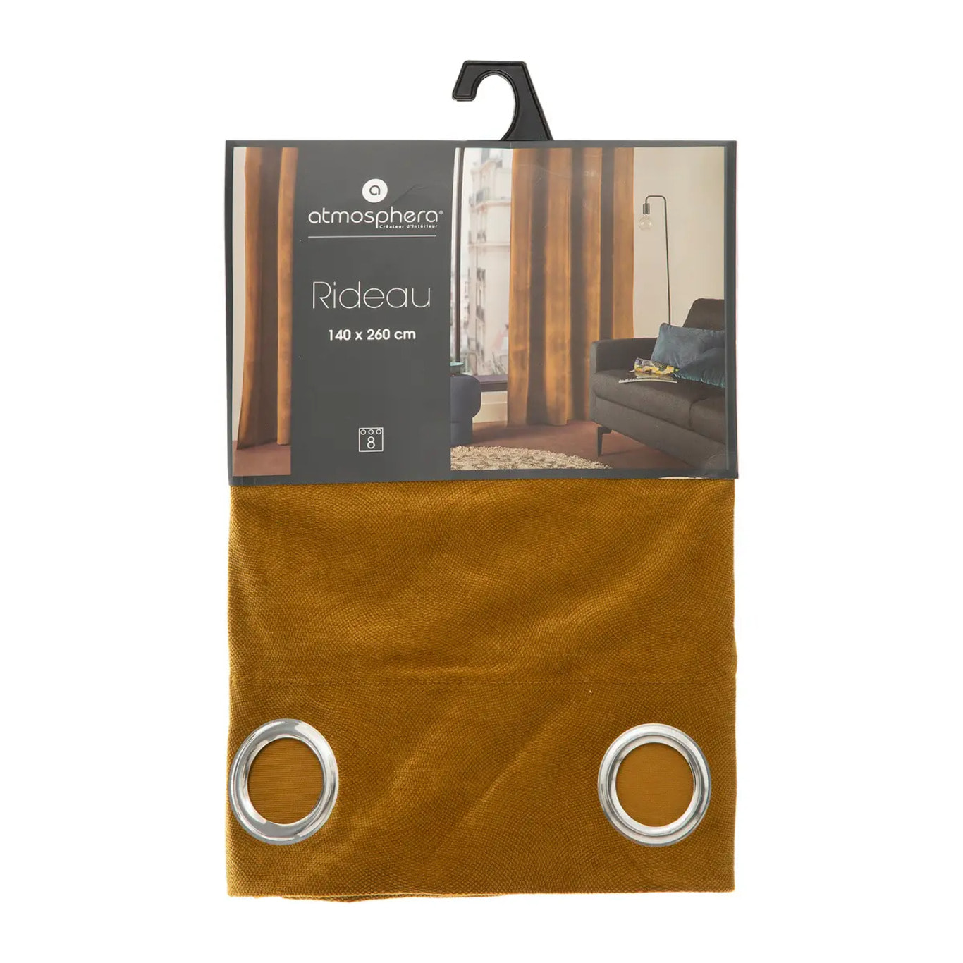 Rideau "Lilou" mordoré 140x260cm