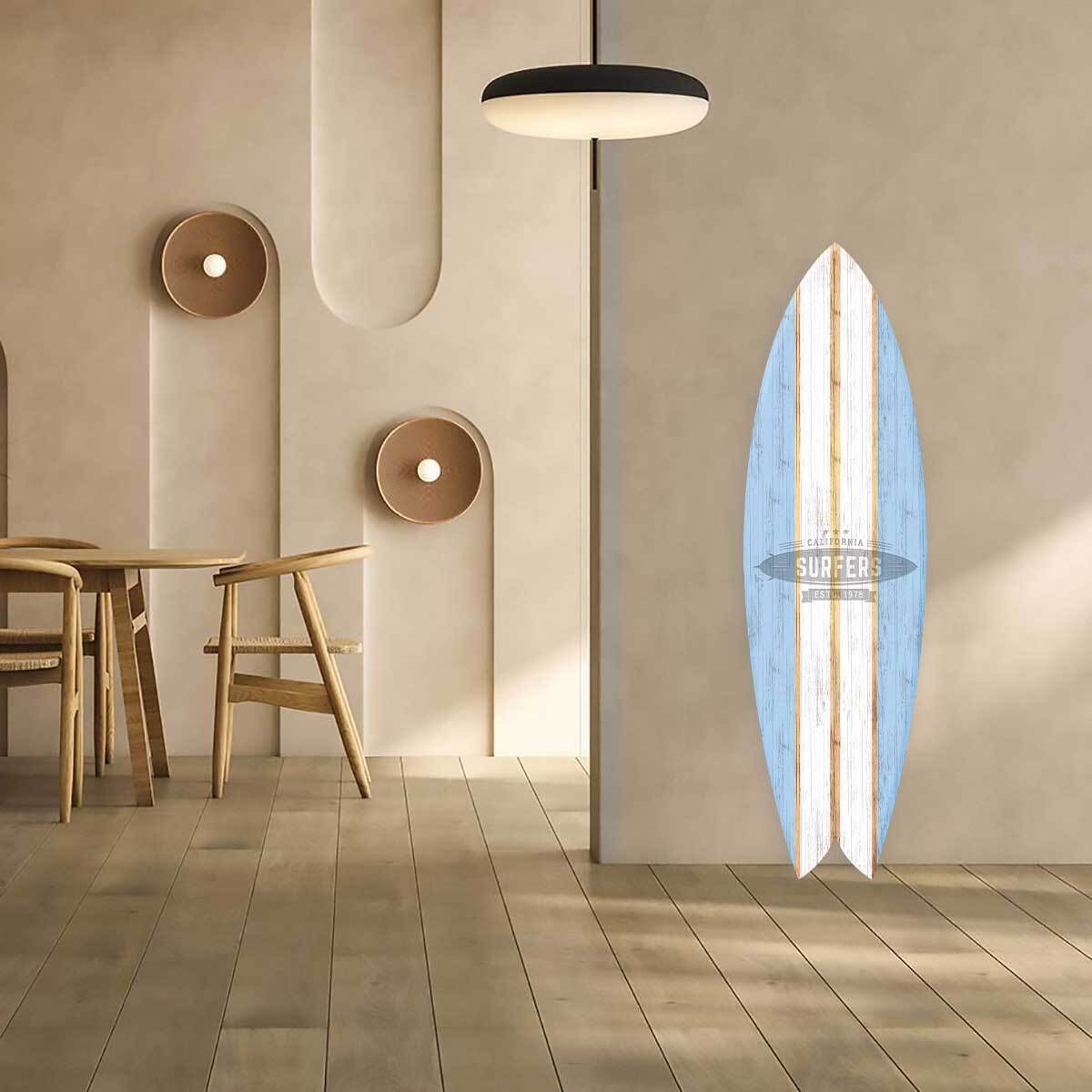 Planche Déco Surf California Surfers 1978 Tableau alu Dibond