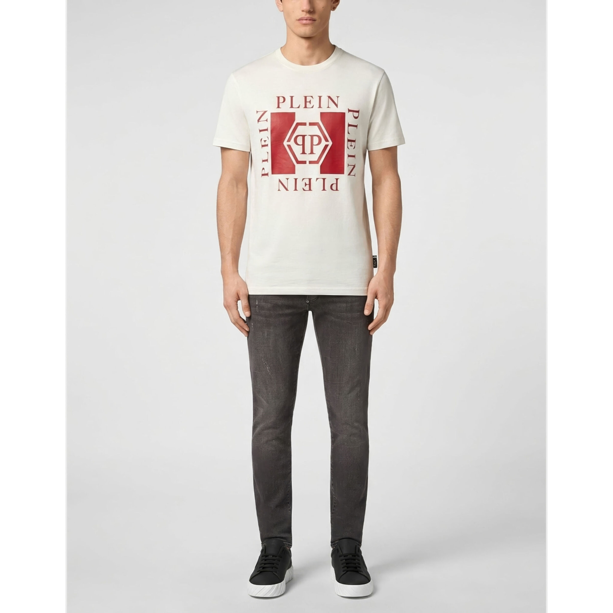 PHILIPP PLEIN Camiseta de cuello redondo y manga corta