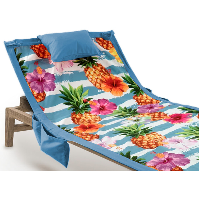 Telo Mare Lettino In Microfibra Disegno Summer