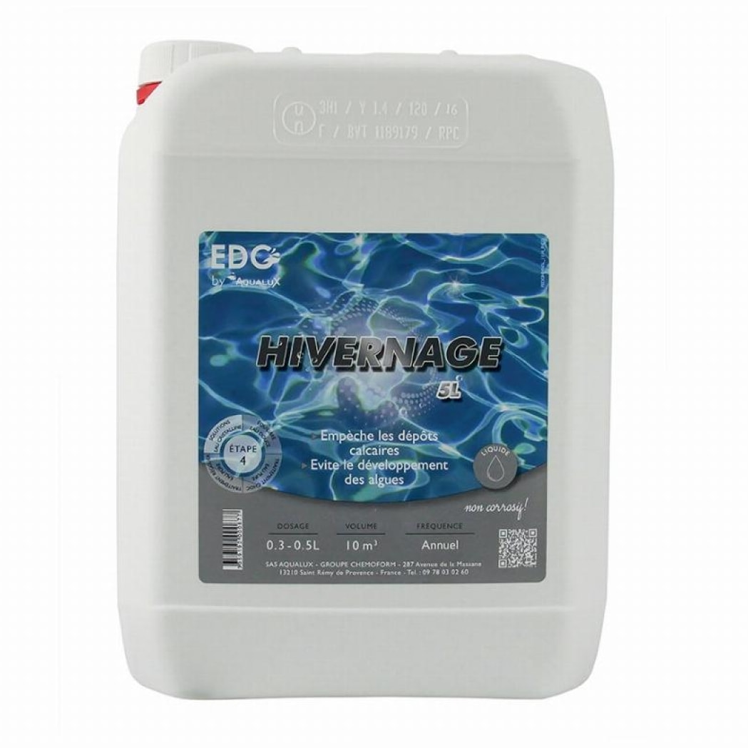 Hivernage liquide, bidon de 5L, EDG - AQUALUX - 200087