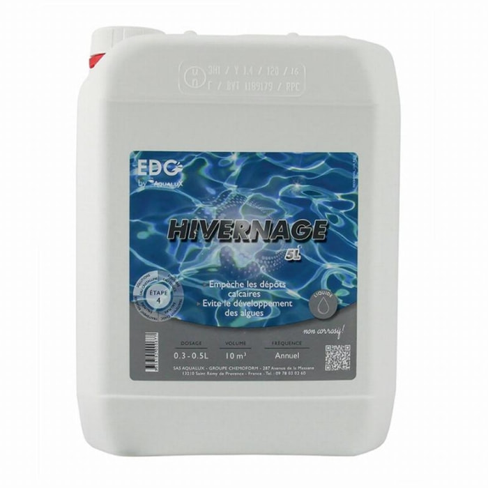 Hivernage liquide, bidon de 5L, EDG - AQUALUX - 200087